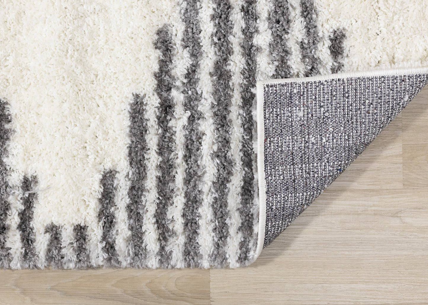 Mid-Century Geometric Cream Area Rug