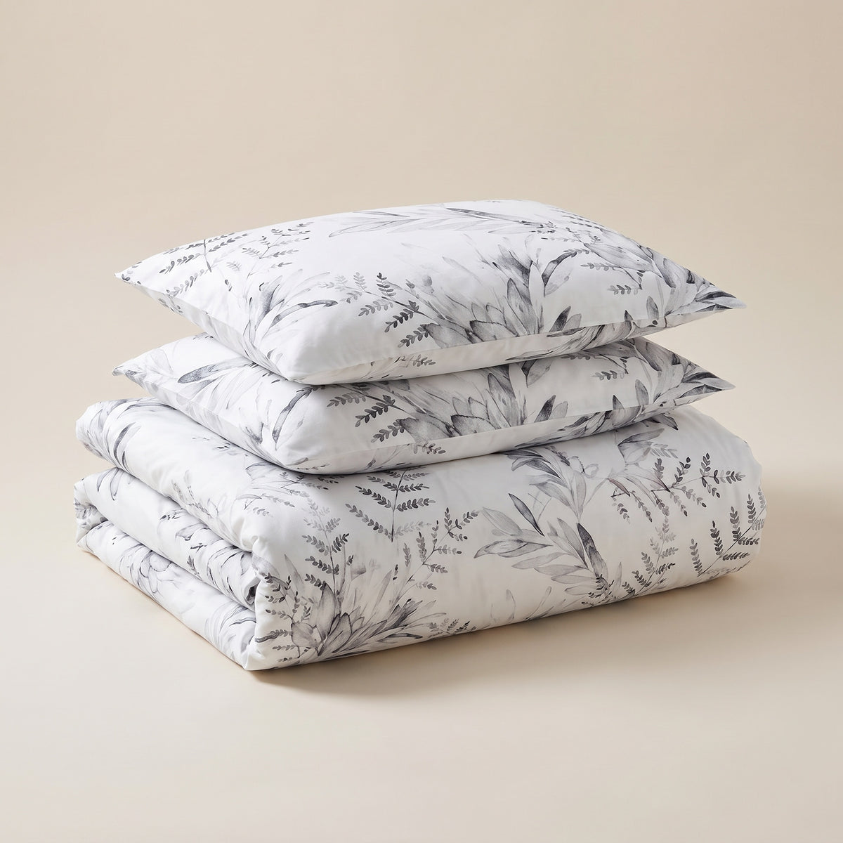 Juno Jacquard Microfiber Grey Duvet Cover Set