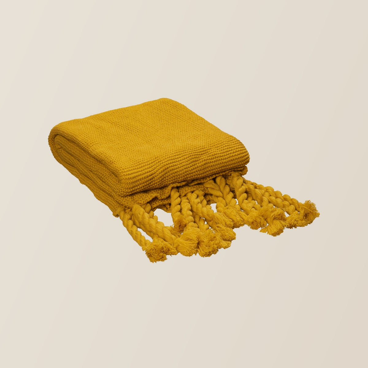 Alden Acrylic Mustard Throw