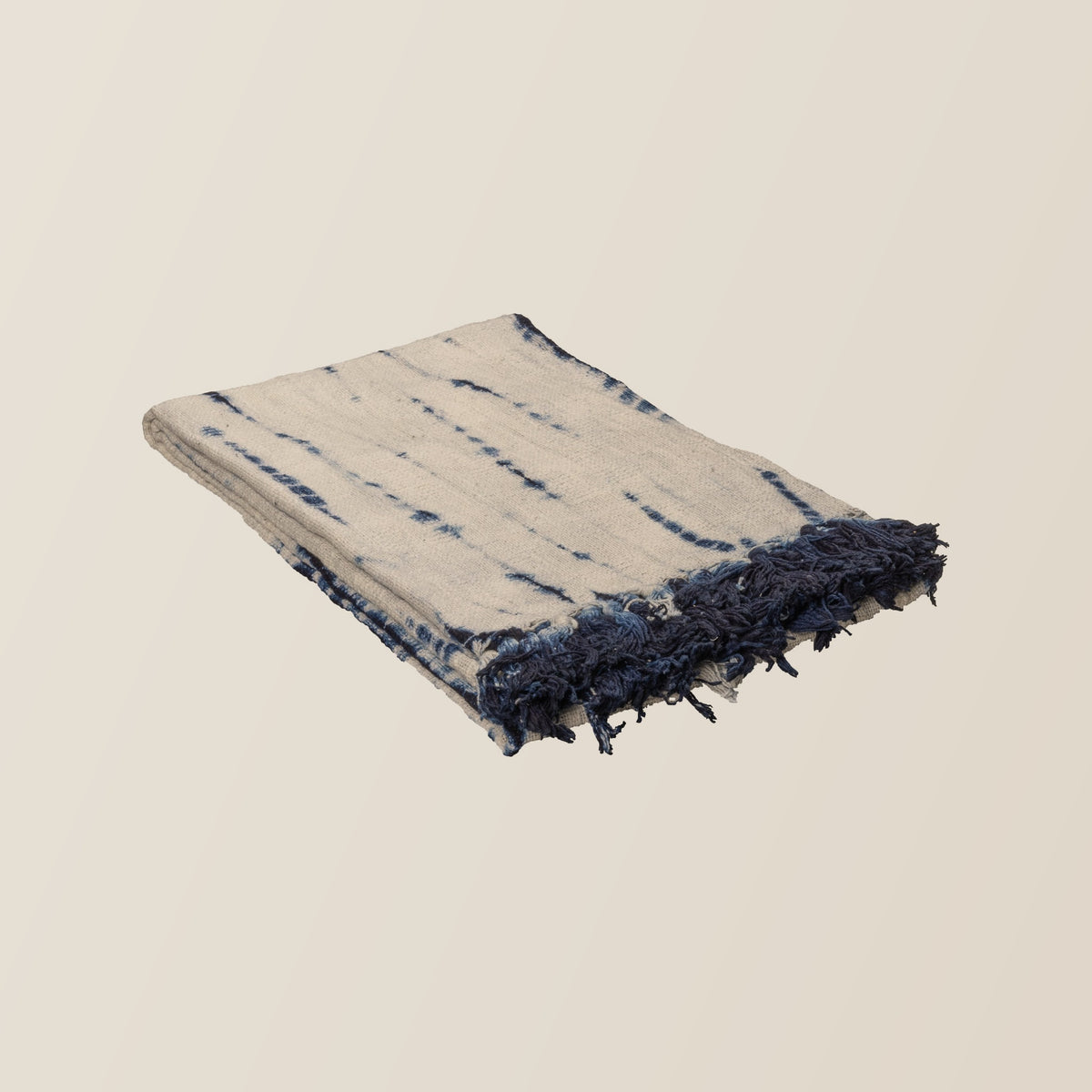 Sova Cotton Blue and White Throw