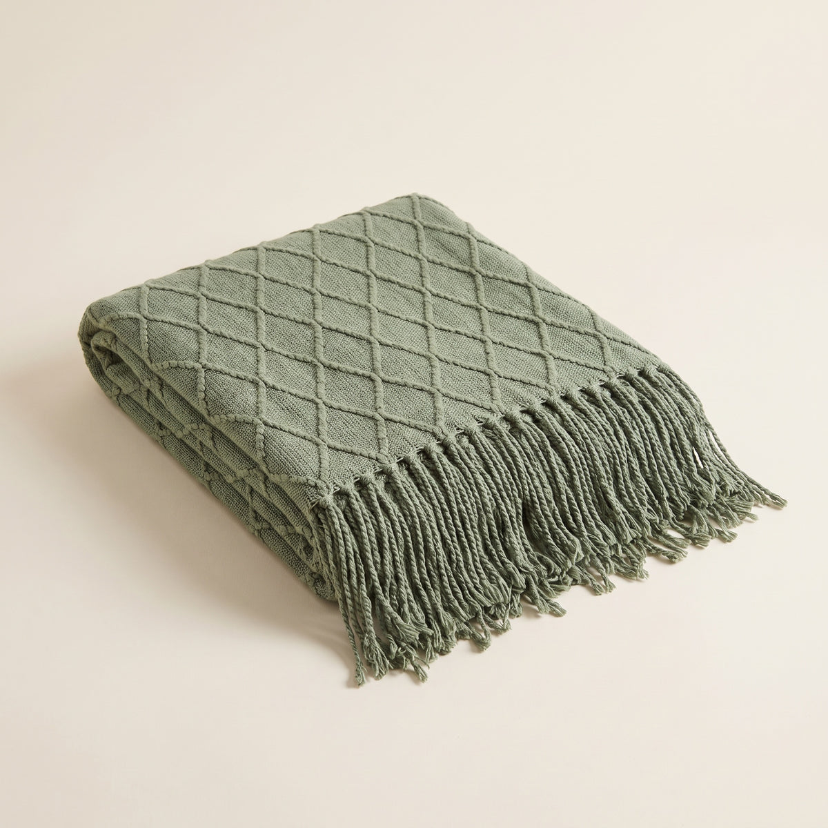 Alden Acrylic Sage Green Throw