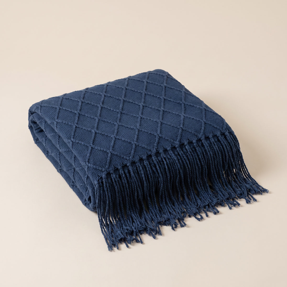 Alden Acrylic Dark Blue Throw