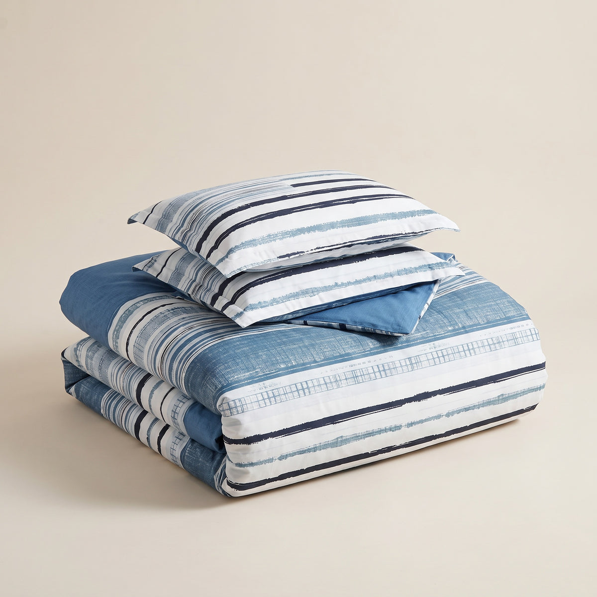 Juno Jacquard Microfiber Blue Duvet Cover Set