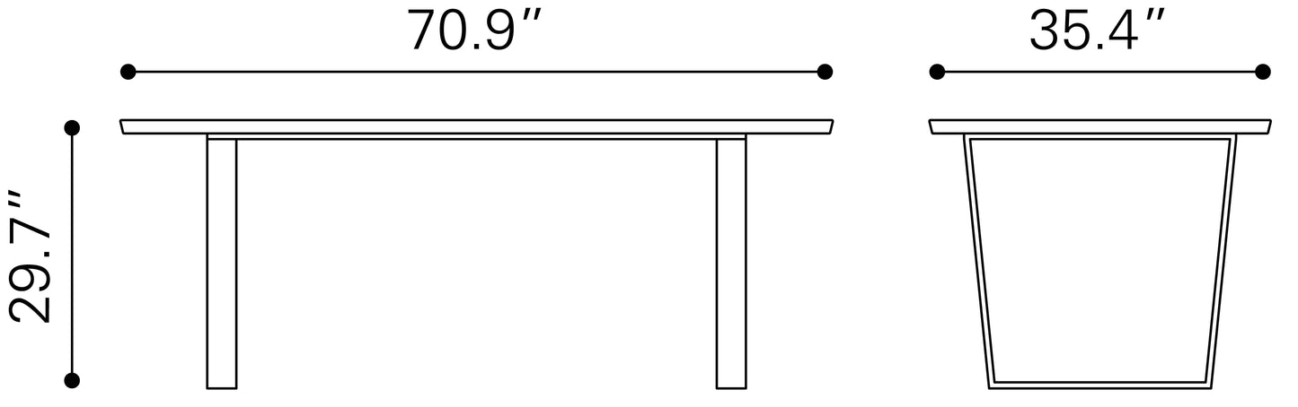 Dining Table White & Gold - Elegant & Durable Dining Table for Stylish Spaces