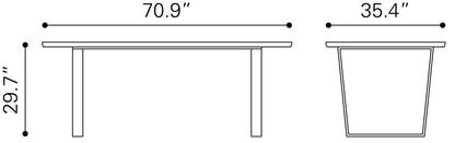 Dining Table White & Gold - Elegant & Durable Dining Table for Stylish Spaces