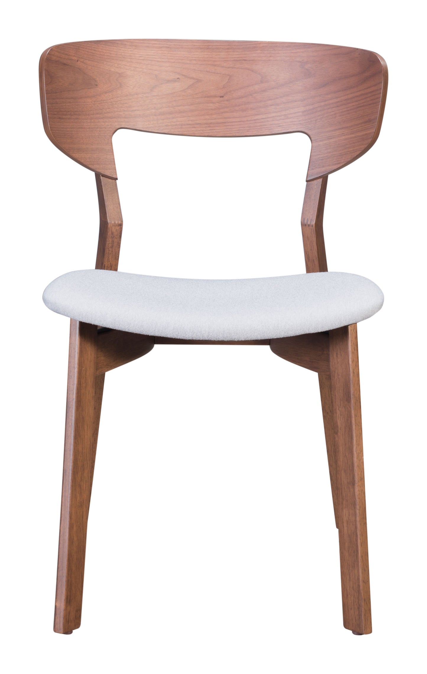 Chaise de salle à manger Russell (lot de 2) Noyer et gris clair