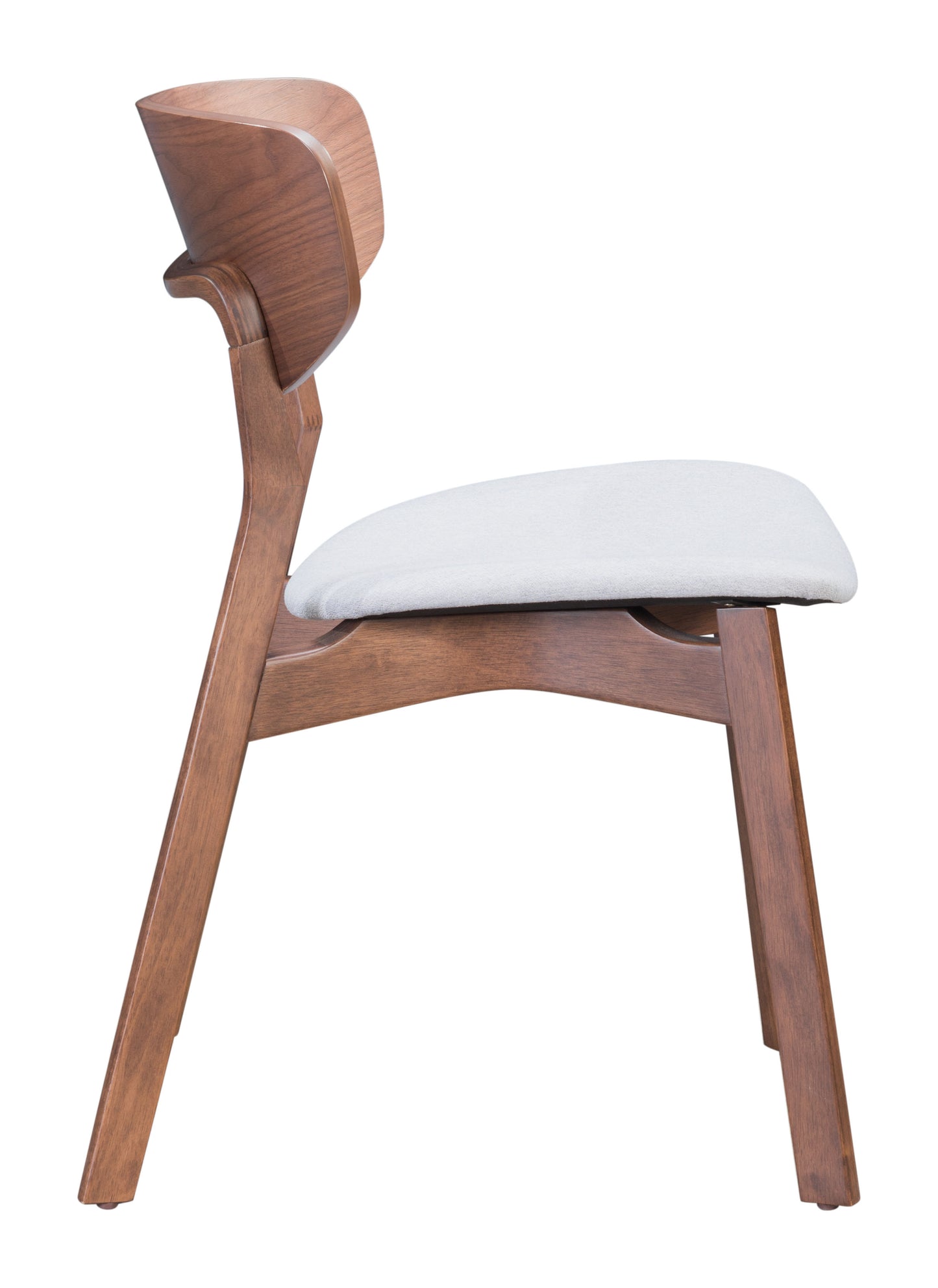 Chaise de salle à manger Russell (lot de 2) Noyer et gris clair
