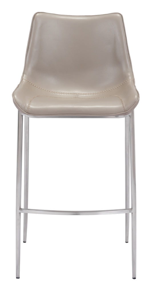 Barstool (Set of 2) Brown & Silver - Premium Quality & Stylish Design for Your Home
