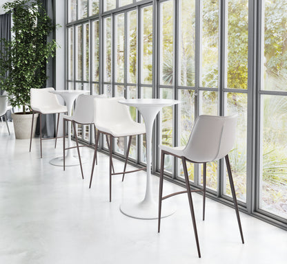 Barstool (Set of 2) White & Walnut - Premium Quality & Stylish Design for Your Home