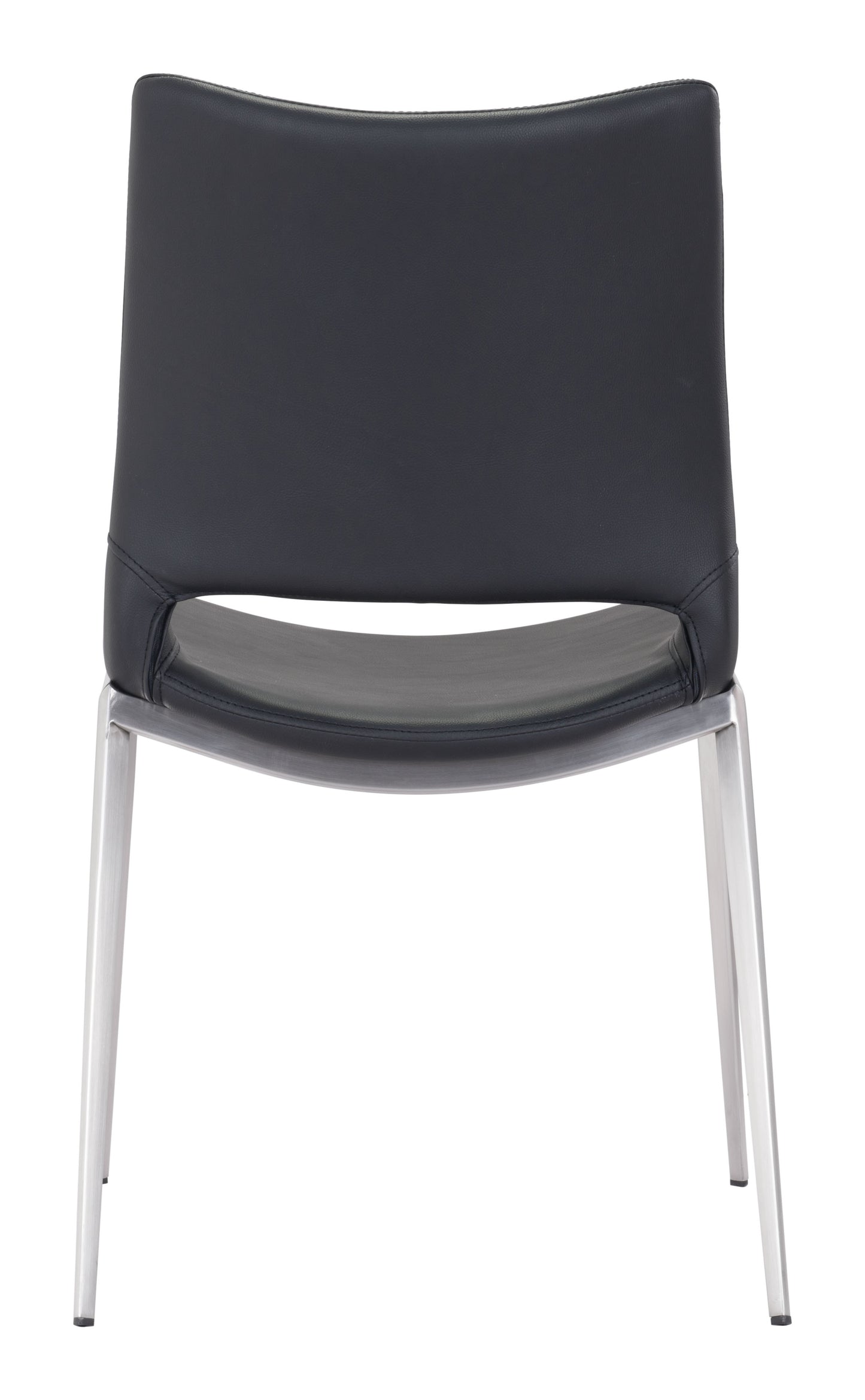 Dining Chair (Set of 2) Black & Silver - Modern & Ergonomic Seating for Home & Office