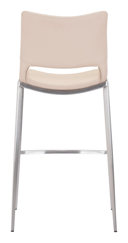 Barstool (Set of 2) Light Pink & Silver - Premium Quality & Stylish Design for Your Home