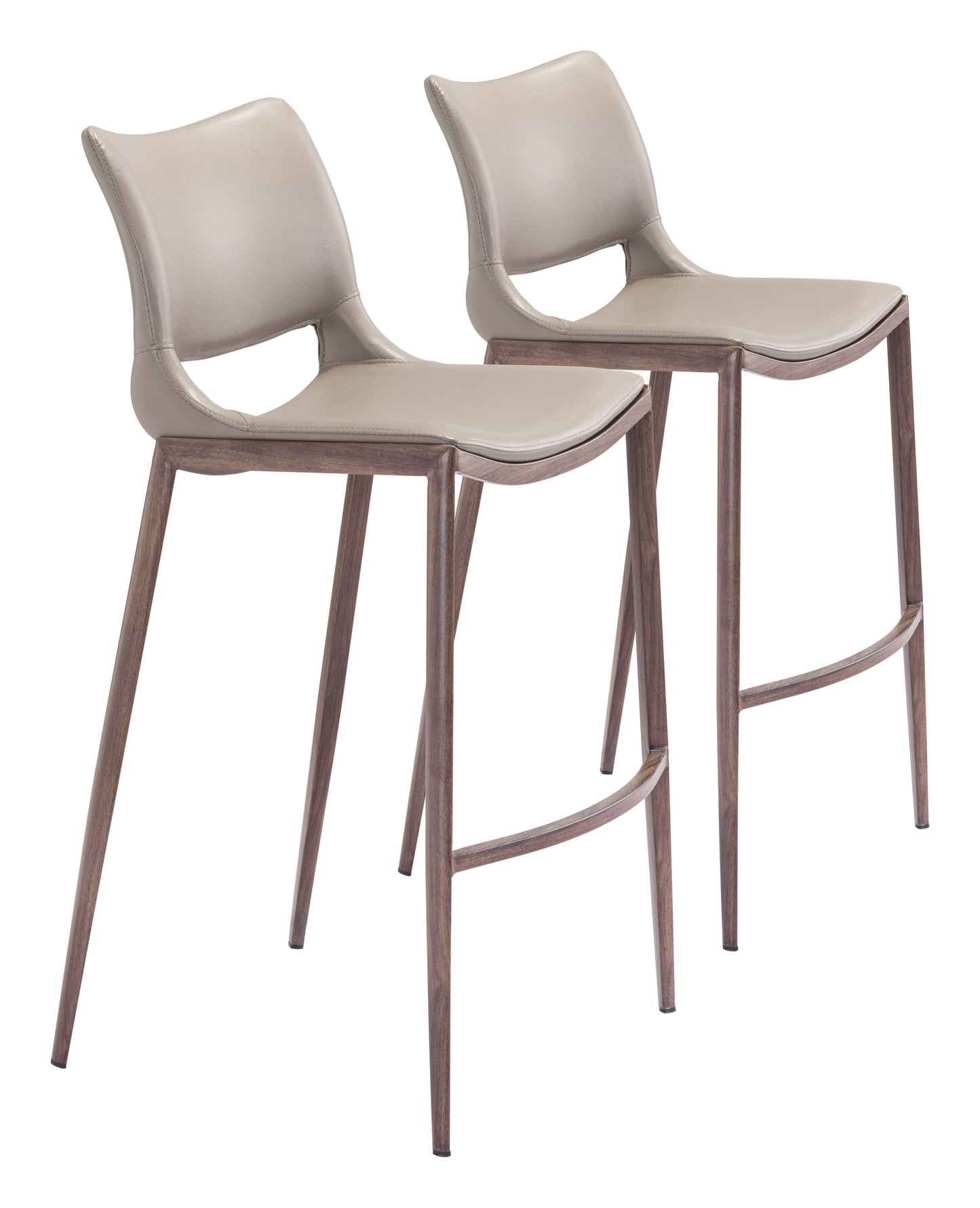 Barstool (Set of 2) Brown & Walnut - Premium Quality & Stylish Design for Your Home