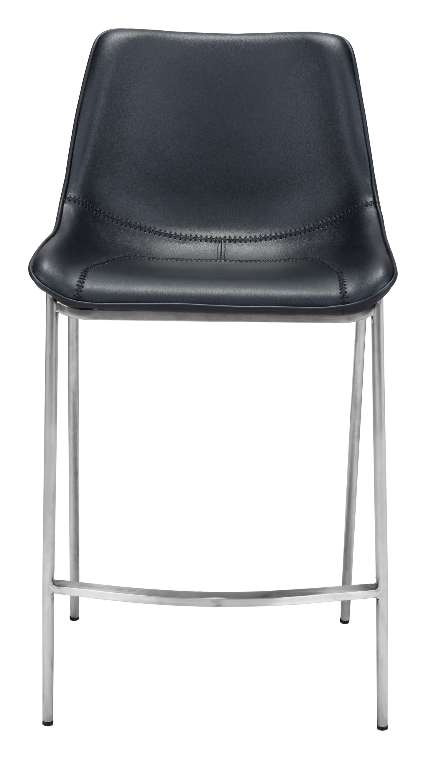 Counter Stool (Set of 2) Black & Silver - Premium Quality & Stylish Design for Your Home