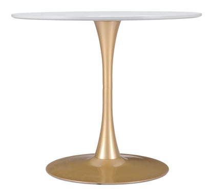Dining Table White & Gold - Elegant & Durable Dining Table for Stylish Spaces