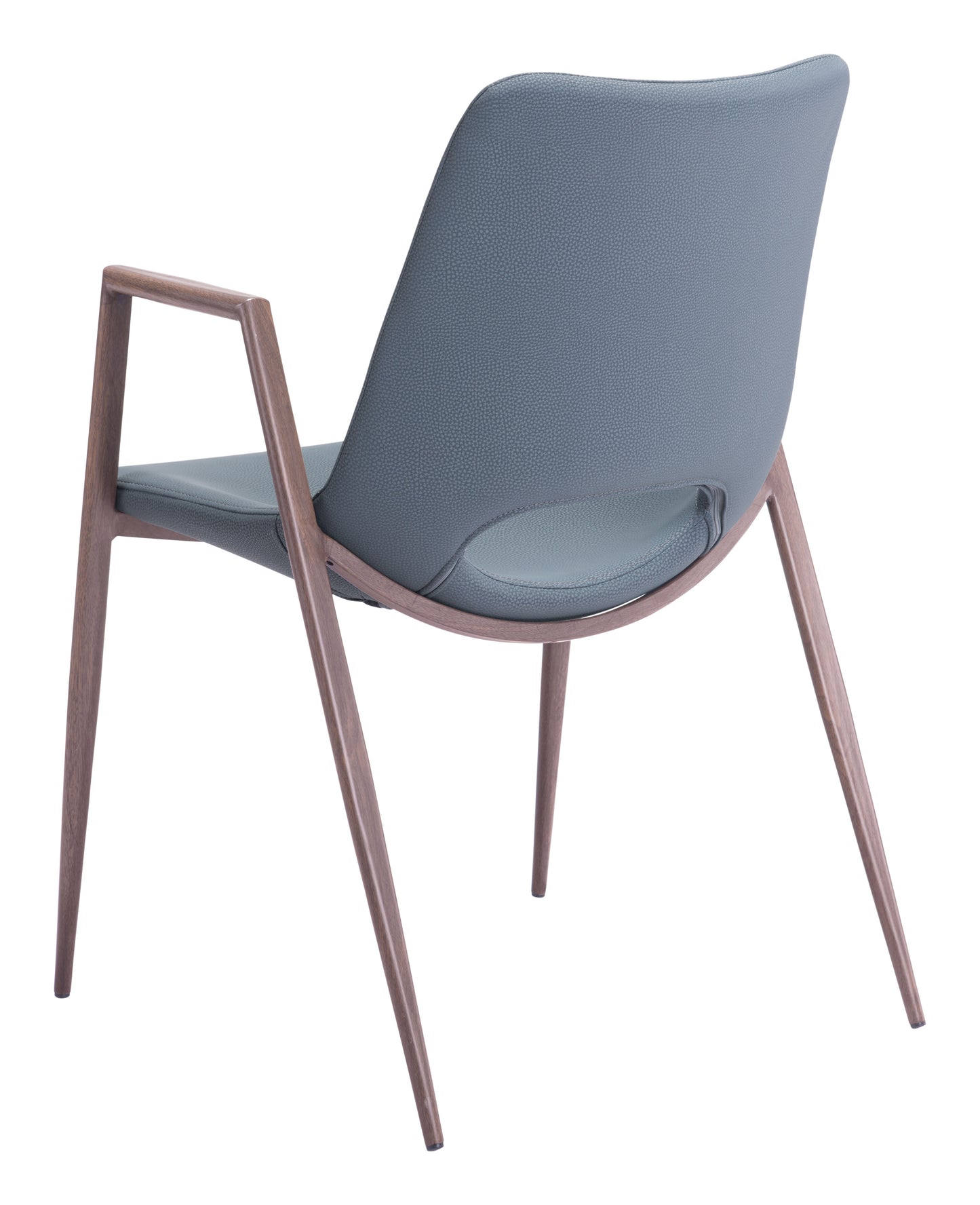Dining Chair (Set of 2) Azure Gray & Walnut - Modern & Ergonomic Seating for Home & Office