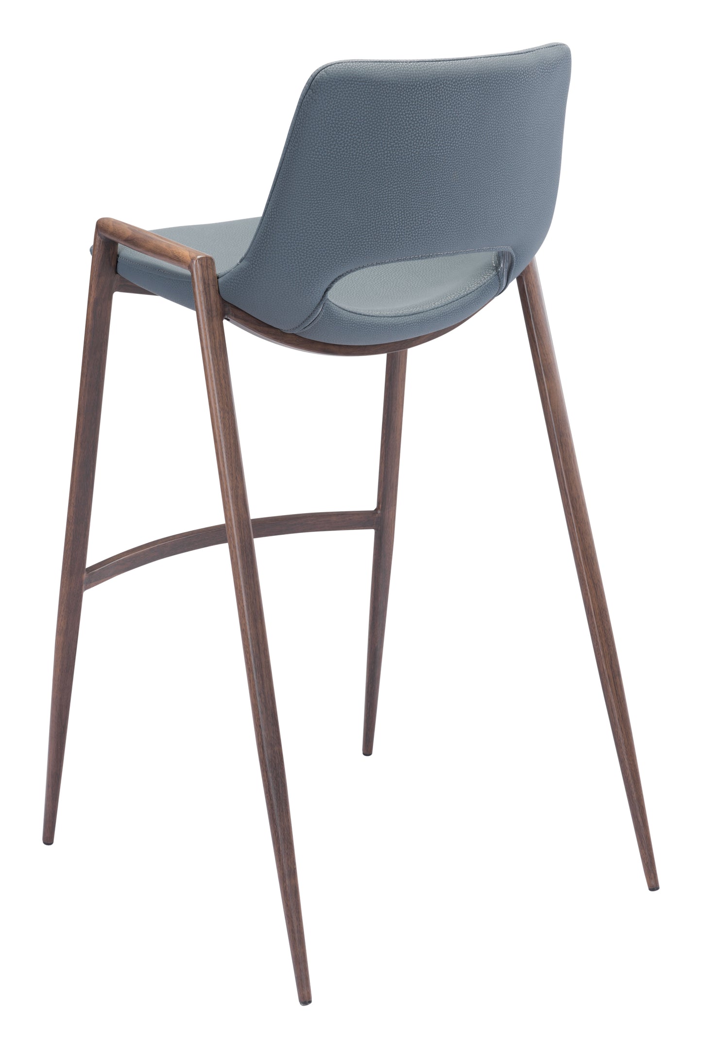 Barstool (Set of 2) Azure Gray & Walnut - Premium Quality & Stylish Design for Your Home