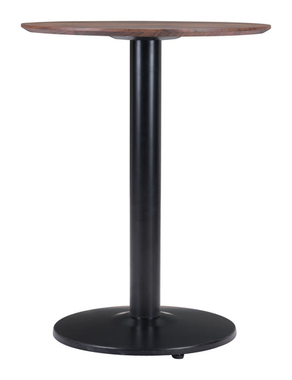Table de bistrot Alto marron et noir
