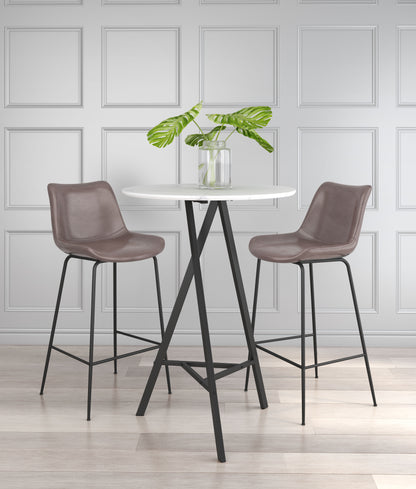 Tabouret de bar Byron marron