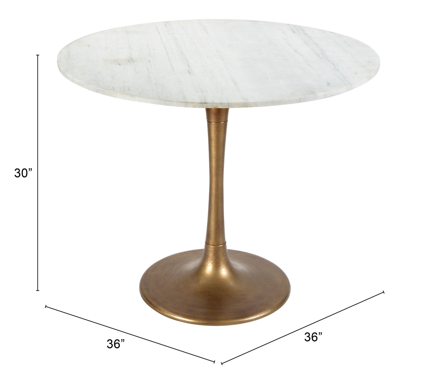 Dining Table White & Gold - Elegant & Durable Dining Table for Stylish Spaces
