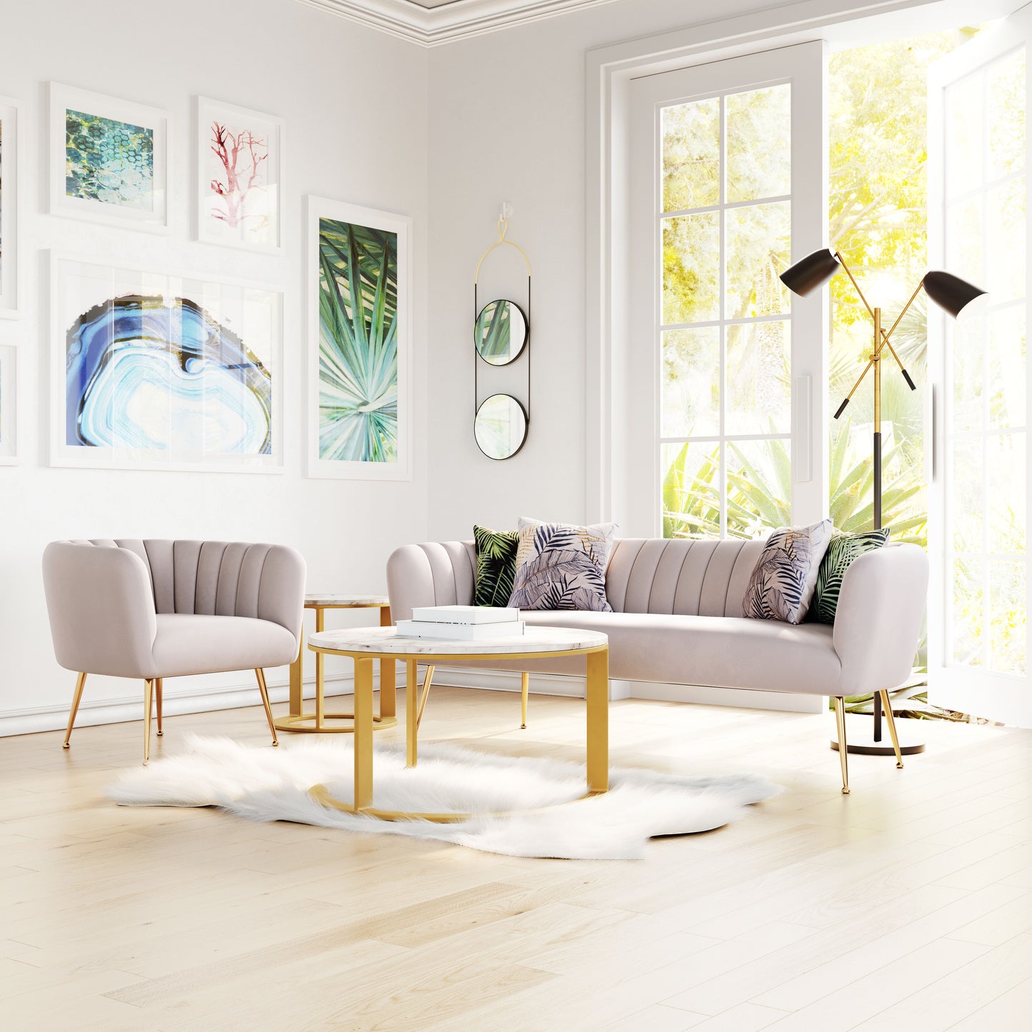 Fauteuil d'appoint Deco Beige