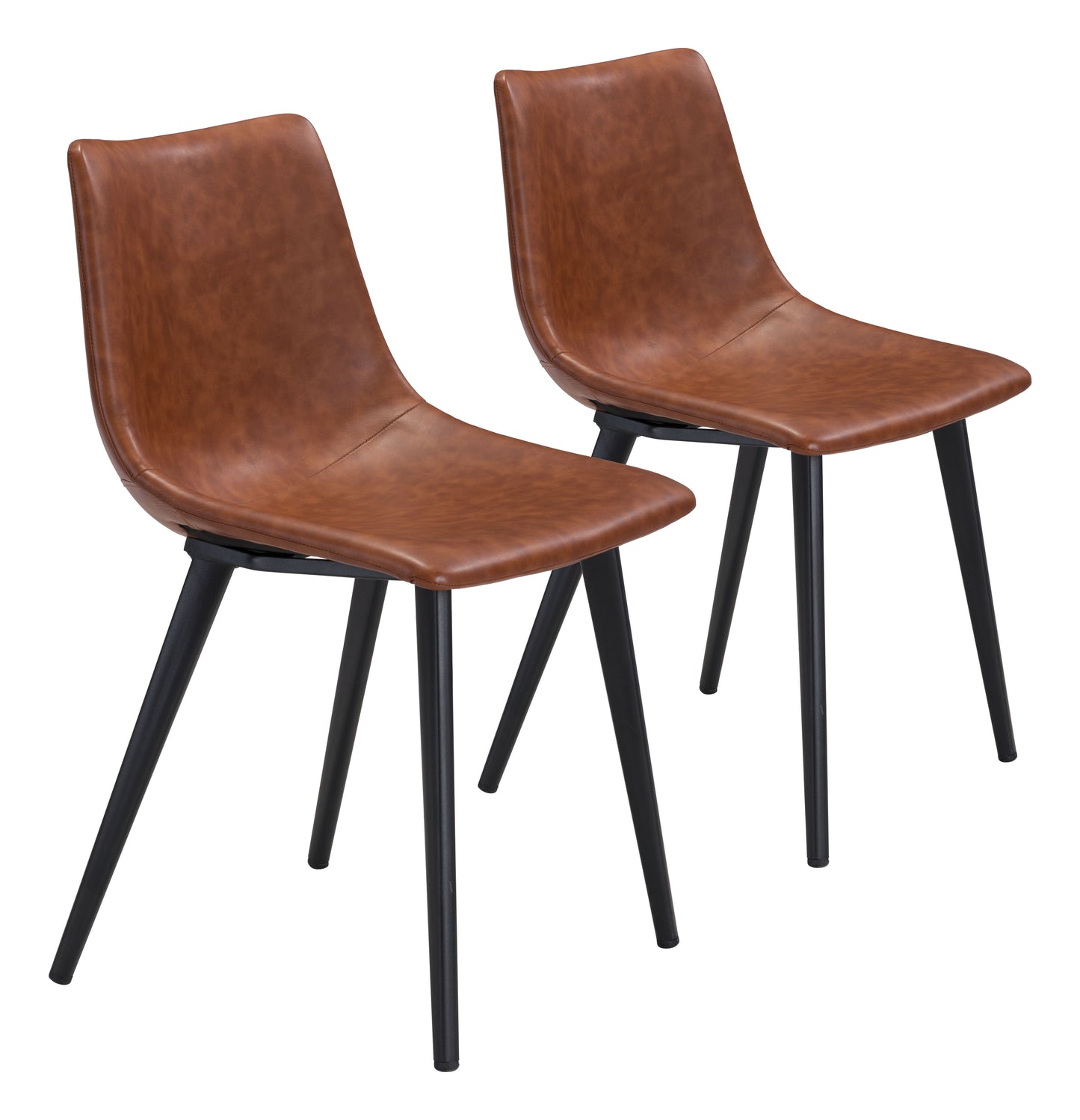 Dining Chair (Set of 2) Vintage Brown - Modern & Ergonomic Seating for Home & Office