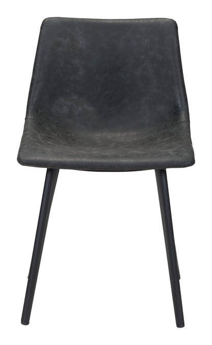 Dining Chair (Set of 2) Vintage Black - Modern & Ergonomic Seating for Home & Office