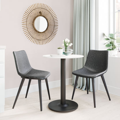 Dining Chair (Set of 2) Vintage Black - Modern & Ergonomic Seating for Home & Office