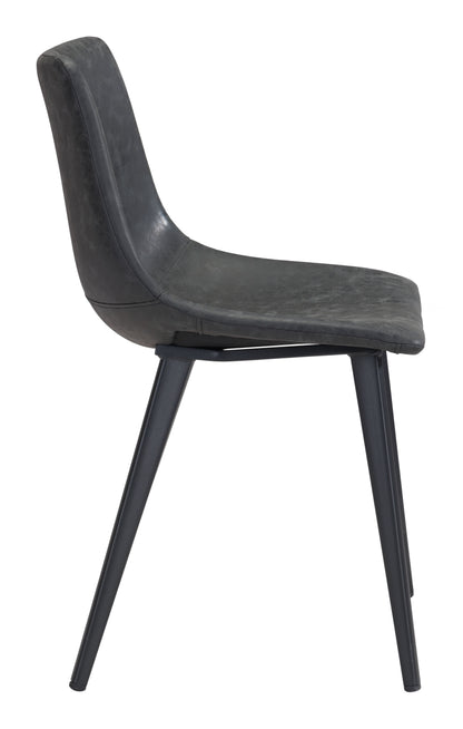 Dining Chair (Set of 2) Vintage Black - Modern & Ergonomic Seating for Home & Office