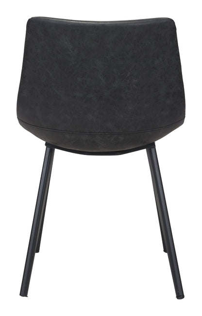 Dining Chair (Set of 2) Vintage Black - Modern & Ergonomic Seating for Home & Office