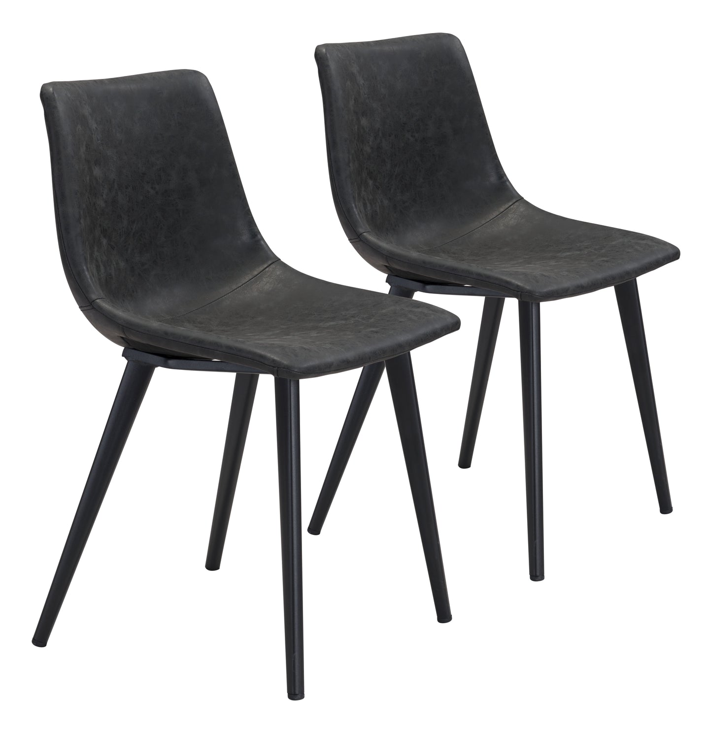 Dining Chair (Set of 2) Vintage Black - Modern & Ergonomic Seating for Home & Office