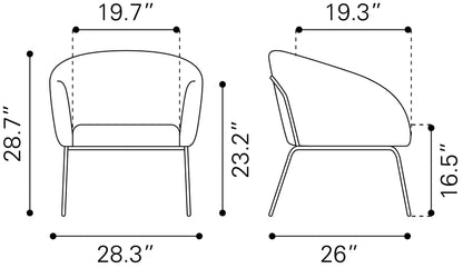Accent Chair Vintage Brown - Modern & Ergonomic Seating for Home & Office