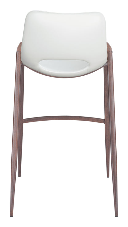 Barstool (Set of 2) White & Walnut - Premium Quality & Stylish Design for Your Home