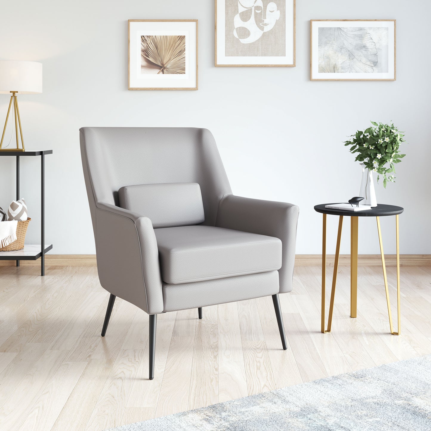 Fauteuil d'appoint Ontario gris