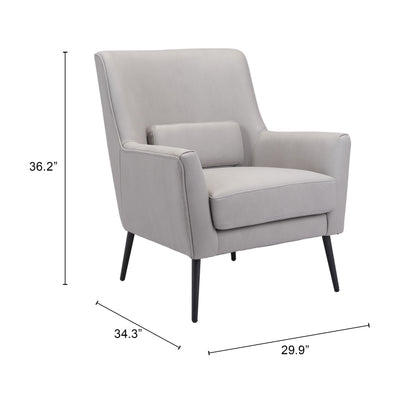 Fauteuil d'appoint Ontario gris