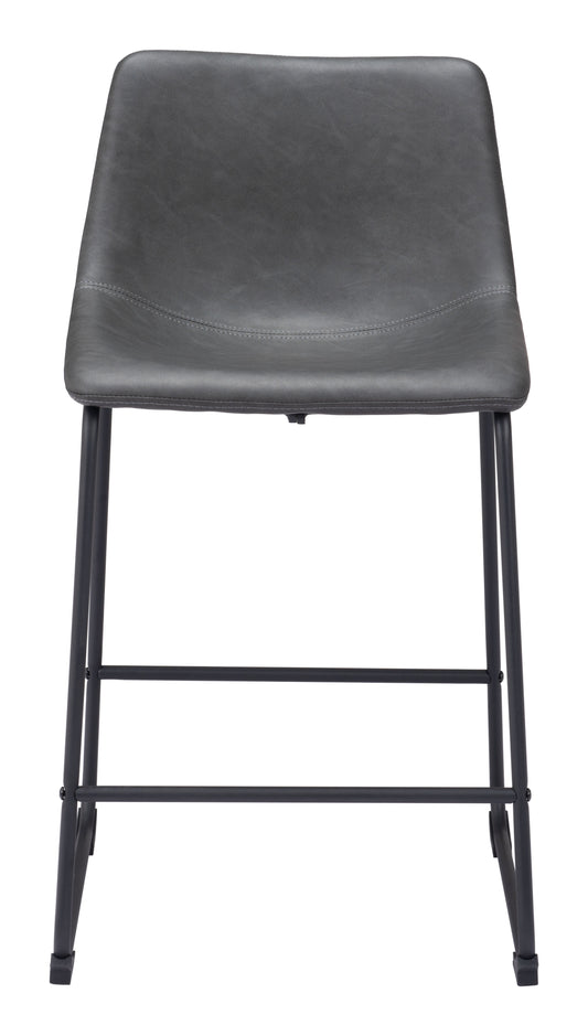 Juego de 2 taburetes de mostrador color carbón: calidad superior y diseño elegante para tu hogar.