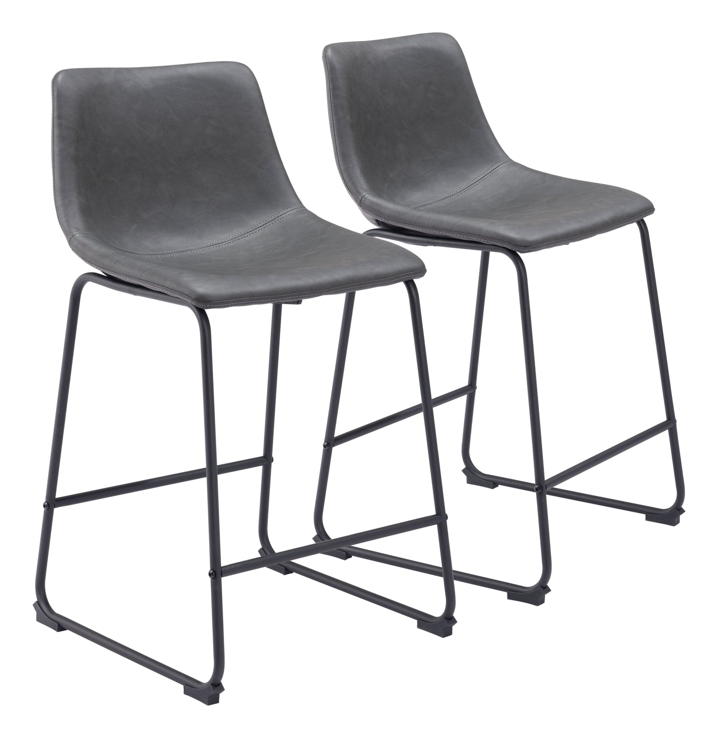Tabouret de comptoir intelligent (lot de 2) Anthracite
