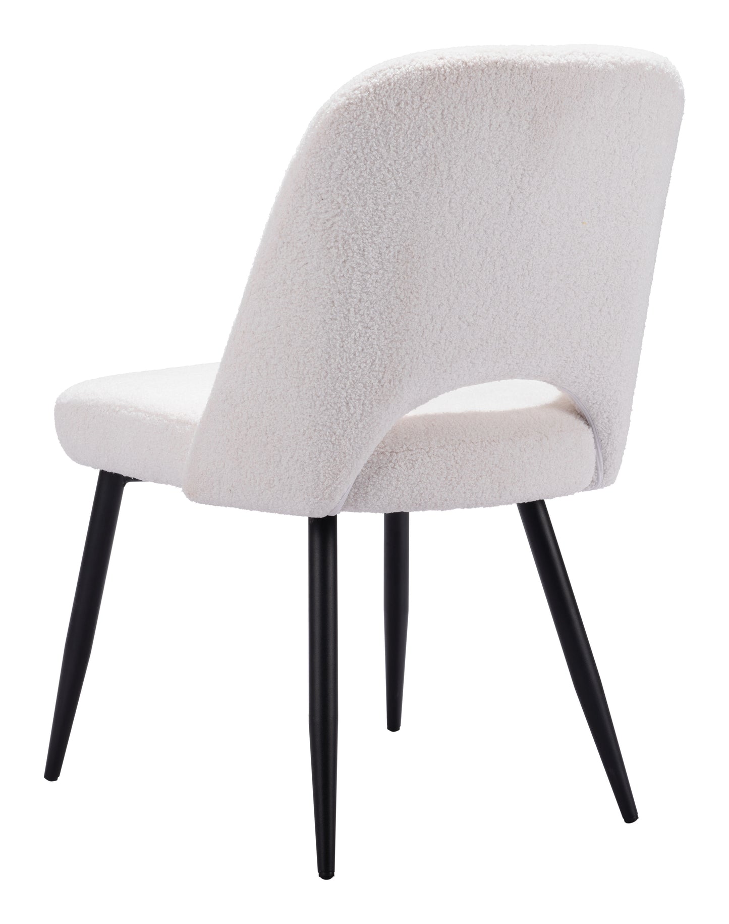Chaise de salle à manger Teddy (lot de 2) Ivoire