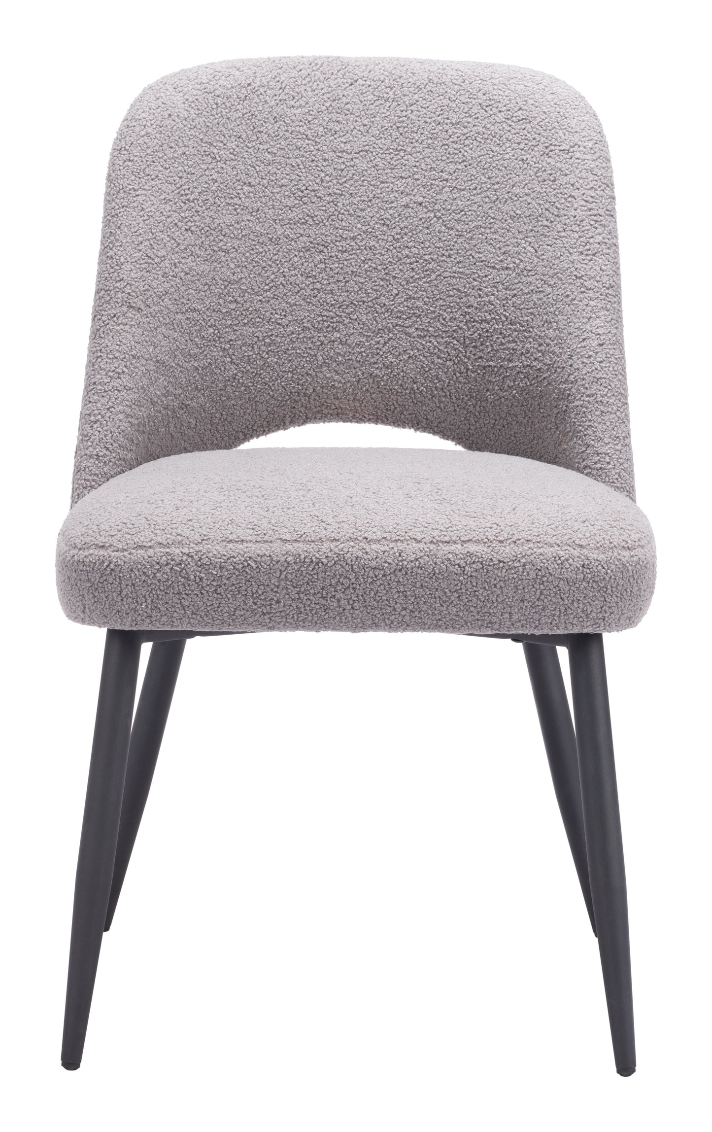 Chaise de salle à manger Teddy (lot de 2) Gris