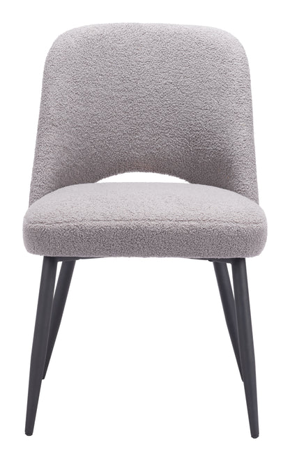 Chaise de salle à manger Teddy (lot de 2) Gris