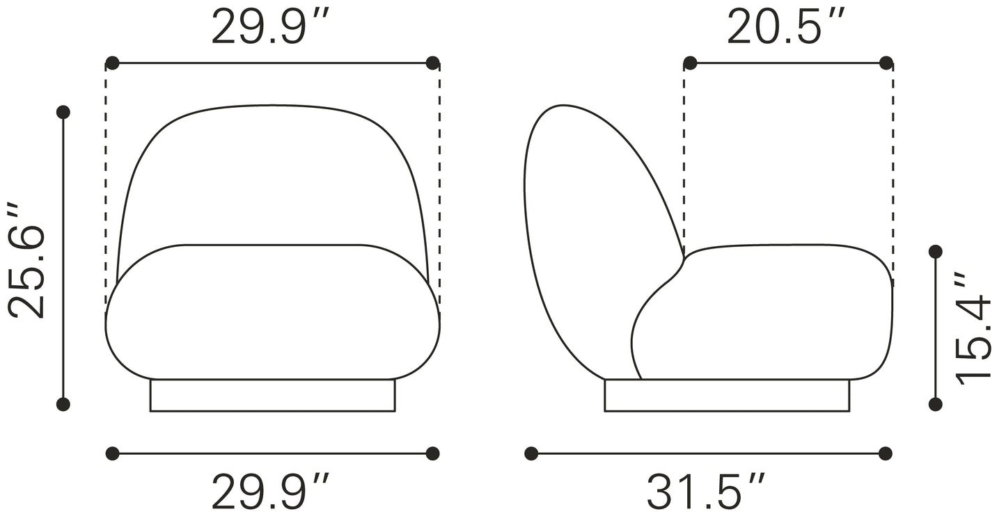 Accent Chair Cream - Modern & Ergonomic Seating for Home & Office