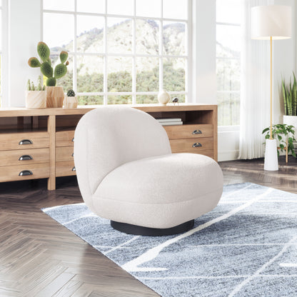 Accent Chair Cream - Modern & Ergonomic Seating for Home & Office