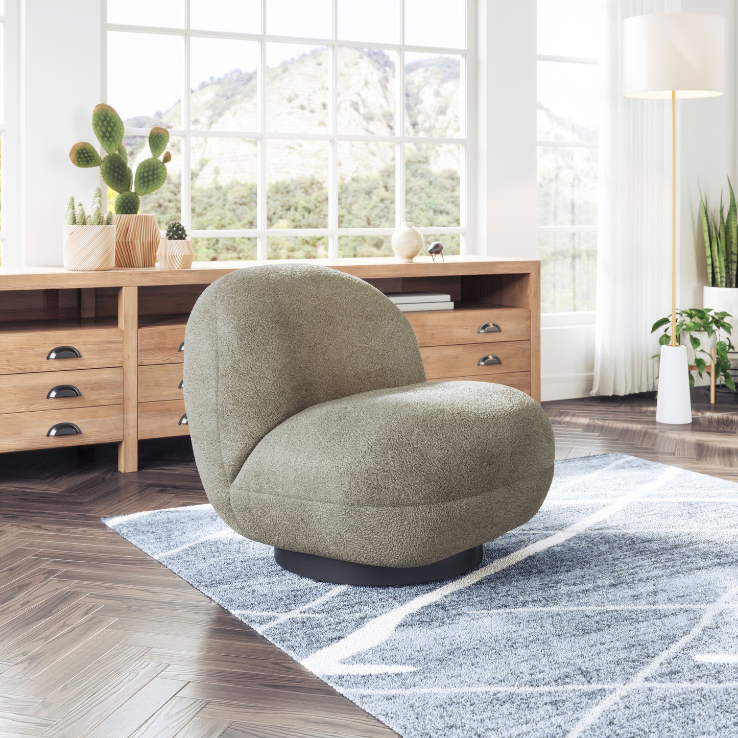 Accent Chair Olive Green - Modern & Ergonomic Seating for Home & Office