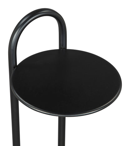 Table d'appoint chrétienne noire et blanche