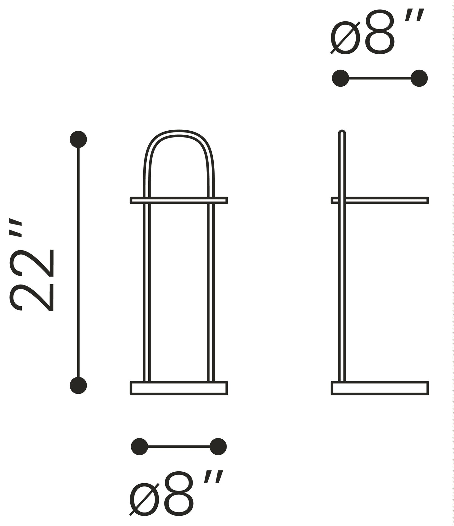 Table d'appoint chrétienne noire et blanche