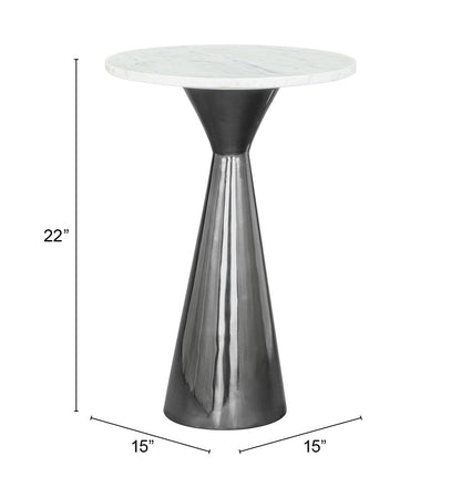 Side Table White & Black - Elegant & Durable Dining Table for Stylish Spaces