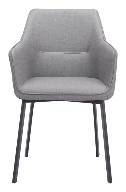 Chaise de salle à manger Adage (lot de 2) grise