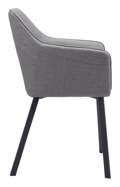 Chaise de salle à manger Adage (lot de 2) grise