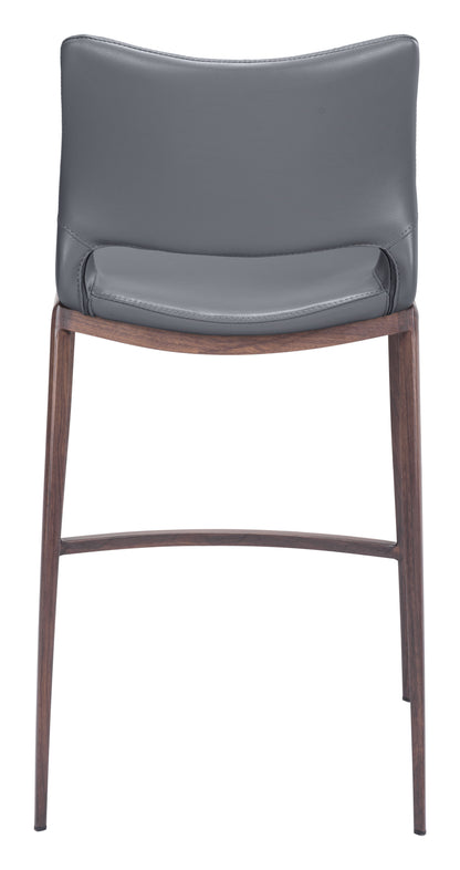 Counter Stool (Set of 2) Dark Gray & Walnut - Premium Quality & Stylish Design for Your Home