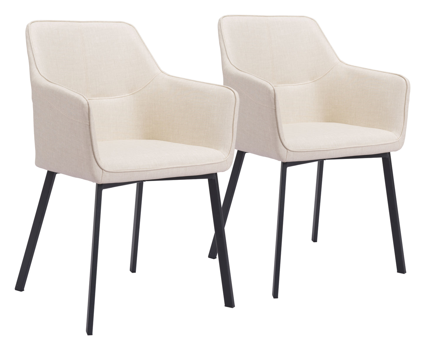 Dining Chair (Set of 2) Beige - Modern & Ergonomic Seating for Home & Office