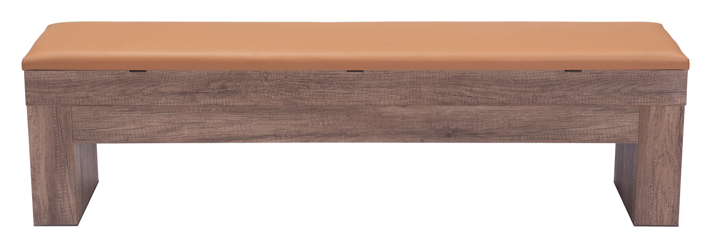 Banc de rangement Bonker (lot de 2) marron